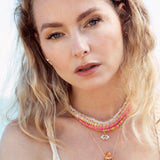 Soleil Pink Opal Smooth Necklace