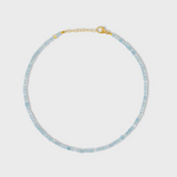 Arizona Aquamarine Cubist Anklet