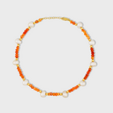 Arizona Carnelian Pearl Anklet