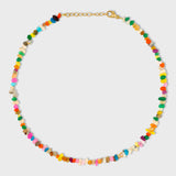 Soleil Mini Rainbow Pebble Opal Anklet