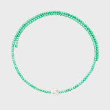 Emerald Pearl Collar Necklace