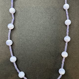 Tanzanite Blue Lace Agate Necklace