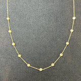 Gold Circle Chain Necklace