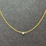 Diamond Bezel Necklace