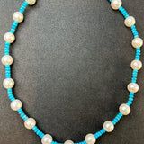 Turquoise Pearl Necklace