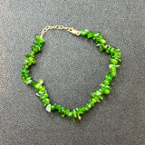 Chrome Diopside Chip Bracelet