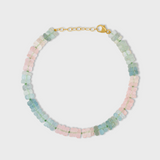 Aurora Aquamarine Morganite Fancy Cut Bracelet