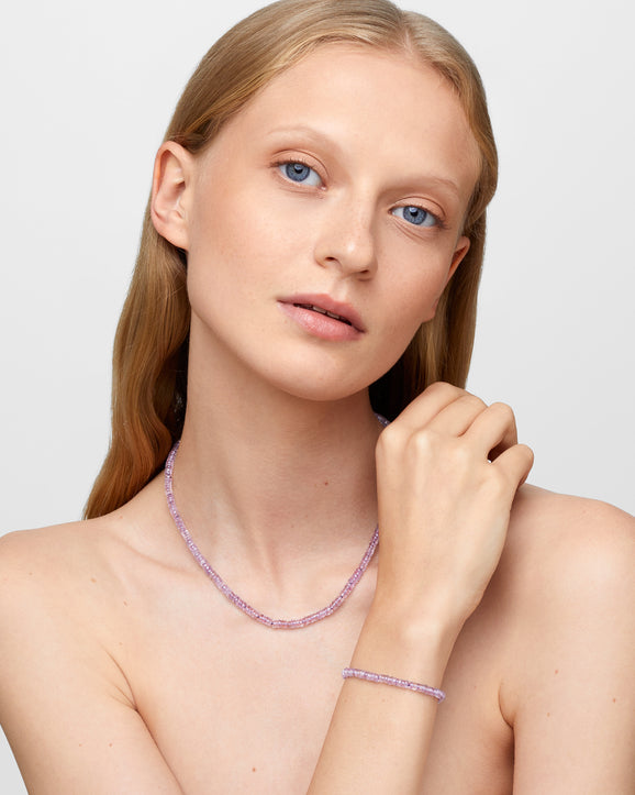 Aurora Lavender Amethyst Fancy Cut Bracelet