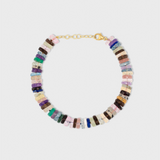 Aurora Multi Zebra Gemstone Fancy Cut Bracelet