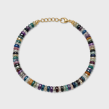 Aurora Multi Zebra Gemstone Fancy Cut Bracelet