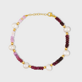 Arizona Ombre Ruby Pearl Bracelet