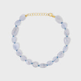 Arizona Blue Lace Agate Pebble Bracelet