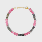 Kyanite & Pink Topaz Stripe Bracelet