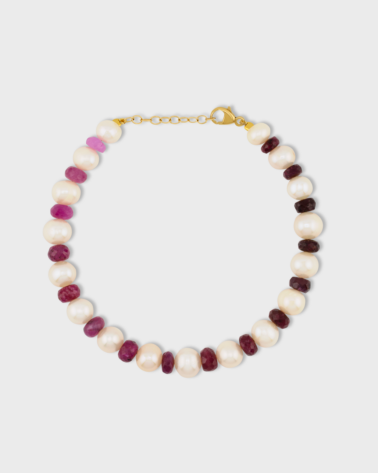 Ocean Jumbo Ruby Pearl Bracelet