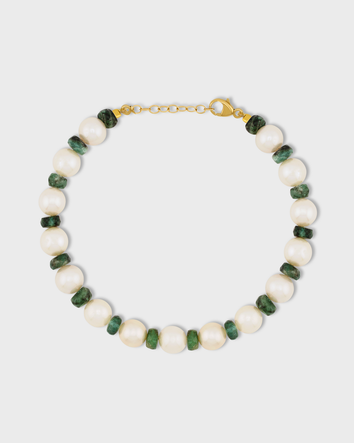 Ocean Jumbo Emerald Pearl Bracelet