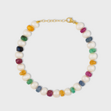 Ocean Jumbo Rainbow Sapphire Pearl Bracelet