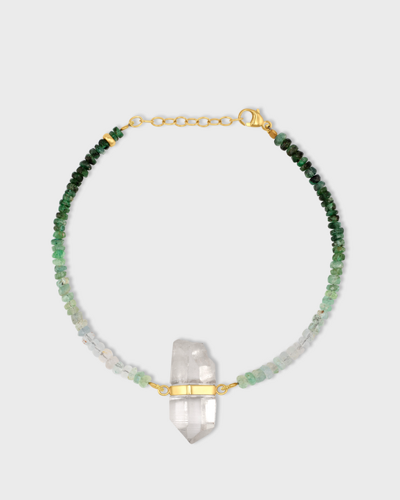 Arizona Emerald Crystal Charm Bracelet
