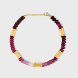 Arizona Jumbo Ruby Gold Bead Bracelet