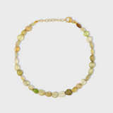 Green Garnet Coin Bracelet