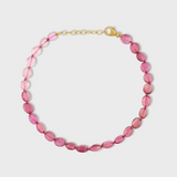 Arizona Pink Tourmaline Smooth Oval Bracelet