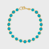 Marquet Turquoise Gold Circle Bracelet