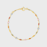 Chakra Rainbow Sapphire Marquee Bracelet