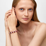 Gaia Garnet & Kunzite Stretch Bracelet