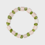 Gaia Rose Quartz & Peridot Stretch Bracelet