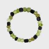 Gaia Peridot and Tourmaline Stretch Bracelet