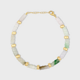 Jade Gold Bead Bracelet