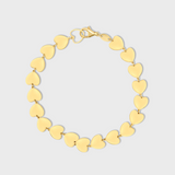 Love Gold Heart Bracelet