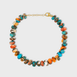 Nevada Kingman Spiny Turquoise Rondelle Bracelet