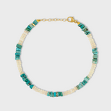 Nevada Turquoise Heishi & Ethiopian Opal Bracelet