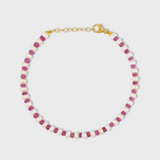 Ocean Connection Pink Sapphire Pearl Bracelet