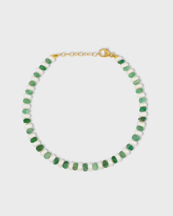 Ocean Connection Emerald Pearl Bracelet