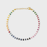 Ocean Mini Pearl Rainbow Sapphire Connection Bracelet