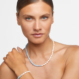 Ocean Union Aquamarine Vertical Pearl Bracelet