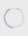 Ocean Union Aquamarine Vertical Pearl Bracelet