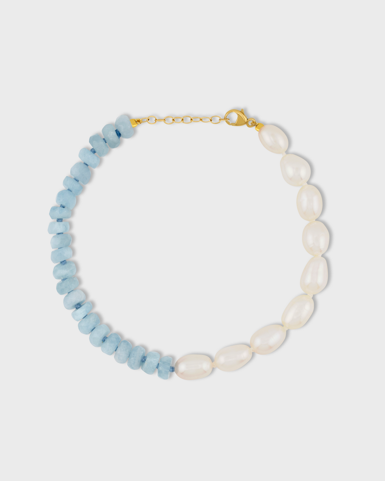 Ocean Union Aquamarine Vertical Pearl Bracelet