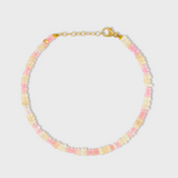 Soleil Lemonade Yellow & Pink Stripe Opal Bracelet