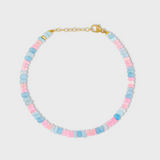 Soleil Mini Blue Pink Stripe Opal Bracelet