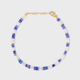 Soleil Violet White Opal Stripe Bracelet