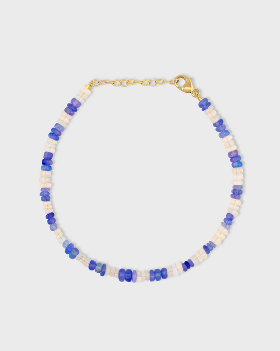 Soleil Violet White Opal Stripe Bracelet