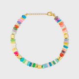 Soleil Jumbo Rainbow Gold Bead Opal Bracelet