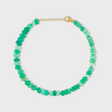 Soleil Green Faceted Large Opal Bracelet