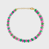 Soleil Green Fuchsia Large Opal Connection Bracelet