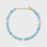 Soleil Blue Faceted Large Opal Bracelet