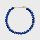 Oracle Lapis Faceted Large Gemstone Bracelet