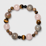 Oracle Tigers Eye Rose Quartz Orbit Bracelet