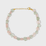 Gaia Rose Quartz & Green Amethyst Gemmy Bracelet